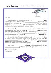 English worksheet: tenses