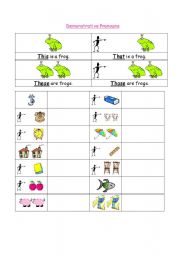 English Worksheet: DEMONSTRATIVE PRONOUNS