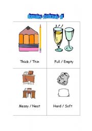 English Worksheet: Opposites - Flashcards III