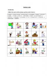 English Worksheet: jobs