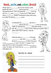 English Worksheet: Clothes for elementary