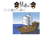 English Worksheet: Group Activity: Draw a pirate