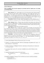 English Worksheet: Test 