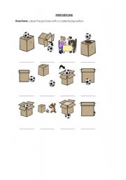 English Worksheet: prepositions