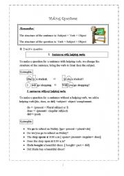 Making Questions Worksheet