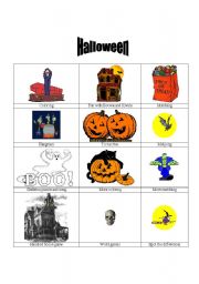 English worksheet: Halloween