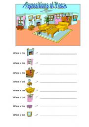 English Worksheet: Where is...?