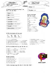 English Worksheet: Pronouns