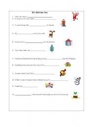 English Worksheet: Christmas 
