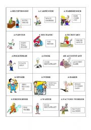 English Worksheet: TABOO JOBS
