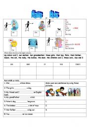 English Worksheet: Have or has