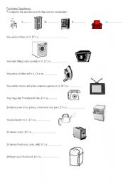 English worksheet: Furniture