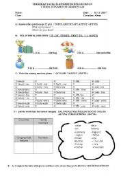 English worksheet: exam