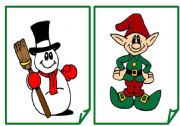 English Worksheet: Flashcards Christmas - Part B