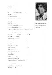 English worksheet: Song 