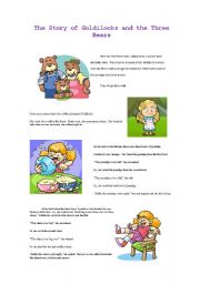 English Worksheet: Goldilocks