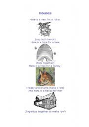 English worksheet: Houses for animals