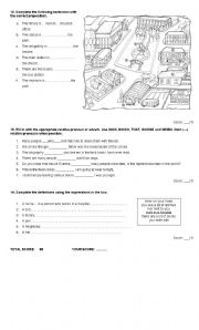 English worksheet: use of english test
