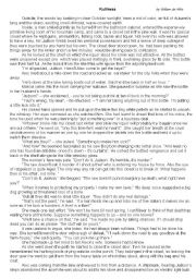 English Worksheet: Ruthless short story