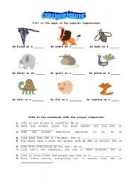 Animal comparisons