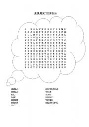 English Worksheet: adjectives