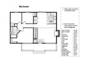 English Worksheet: My house - group activity to review furniture items