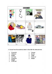 Crime worksheet