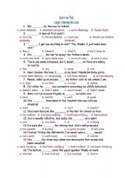 English Worksheet: Multiple Choice grammar Test