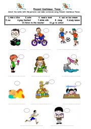 English Worksheet: Present continious Tense