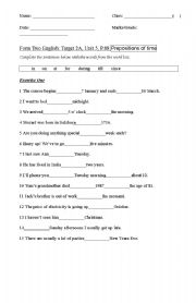 English Worksheet: grammer revision