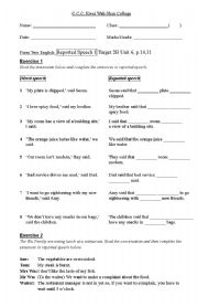 English worksheet: grammer revision