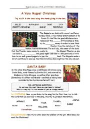 English Worksheet: A Very Muppet Christmas