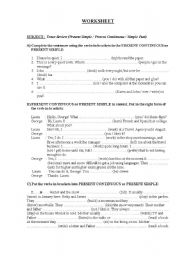 English Worksheet: ENGLISH TENSES  REVIEW