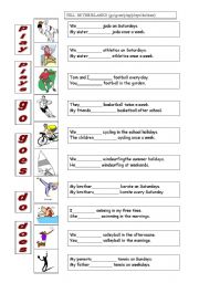 English Worksheet: Sports /Present Simple