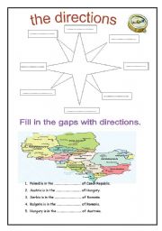 English Worksheet: THE DIRECTIONS