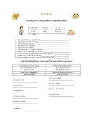 English Worksheet: Illnesses