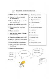 English Worksheet: Jokes and Puns