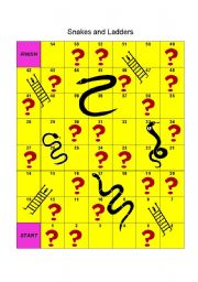 English Worksheet: SNAKES AND LADDERS INDIRECT SPEECH