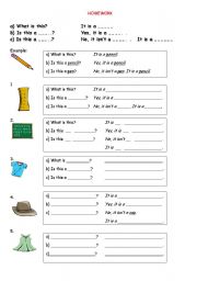 English Worksheet: Demonstratives