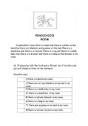 English worksheet: there is / there are