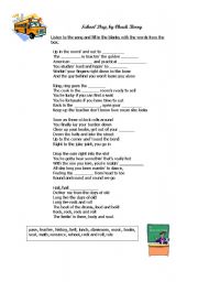 English Worksheet: School Day, a song by Chuck berry
