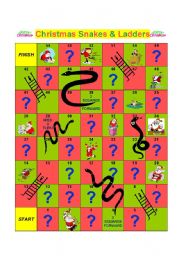 CHRISTMAS SNAKES AND LADDERS