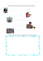 English Worksheet: Musical Instruments