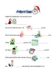 English Worksheet: A letter to Santa