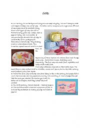English Worksheet: Short history of soap