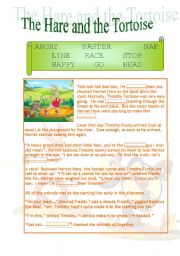 English Worksheet: The Hare and the Tortoise 