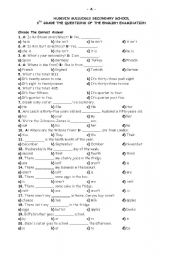 English Worksheet: test