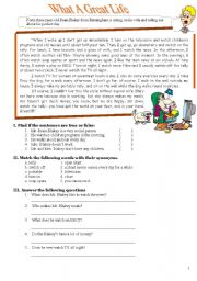 English Worksheet: Present Simple WS