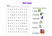 Occupation Wordsearch