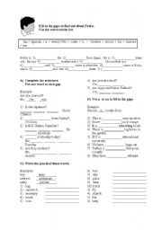 English Worksheet: simple present tense mixed exercises